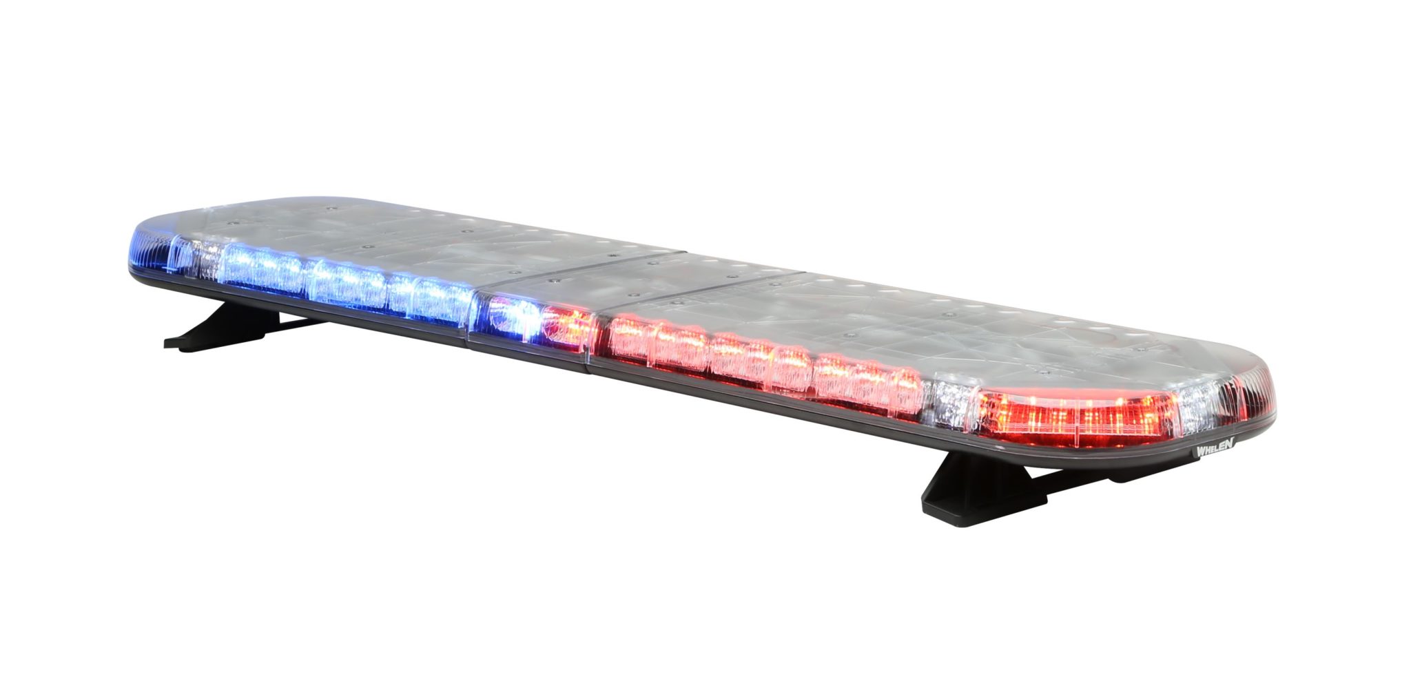 LED Con 3 Module Whelen Justice Series Lightbar W/ Front Lens RED 