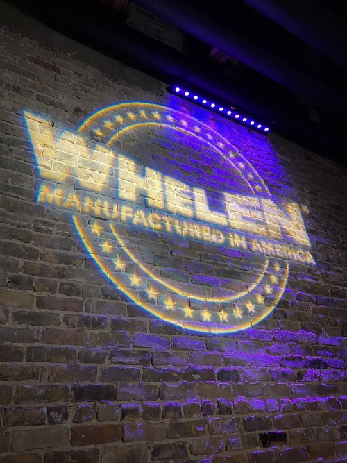 The Whelen logo was on display at Speakeasy Austin.